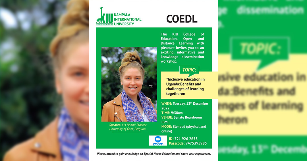 Coedl Is Set To Host A Seminar On Special Needs Education