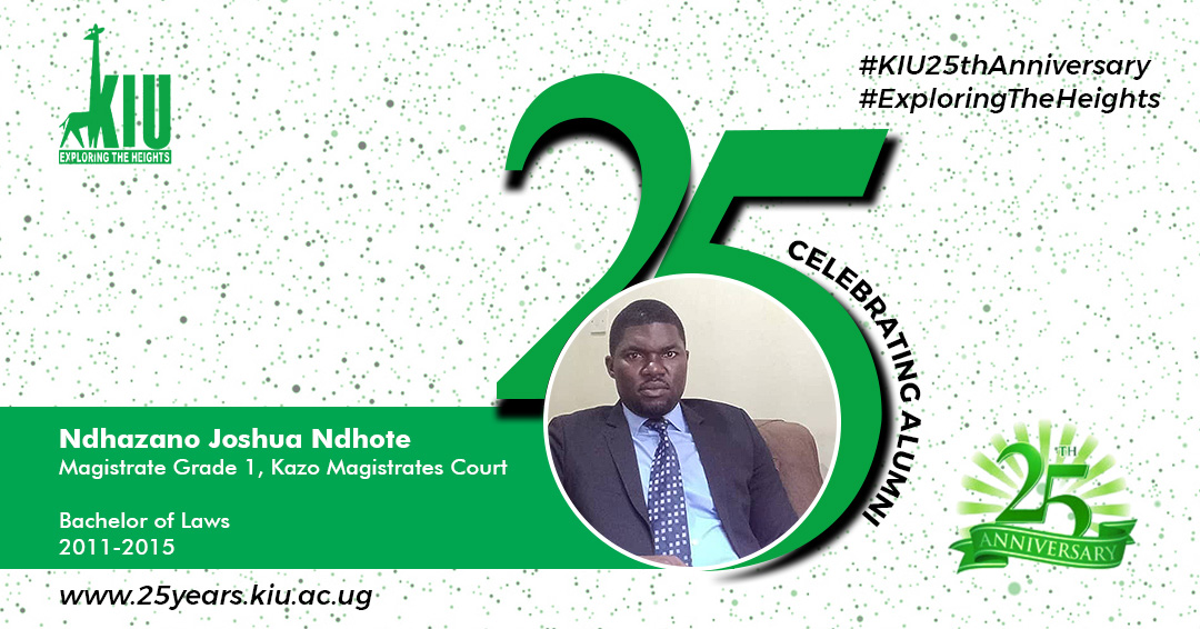 Kiu At 25: Ndhazano Joshua Ndhote