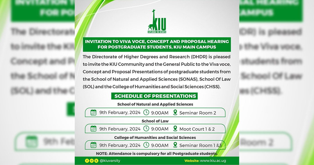 Invitation To Public Hearings Of Postgraduate Students On February 9th, 2024