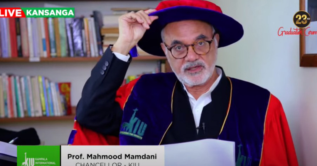 Kiu Chancellor, Prof. Mahmood Mamdani