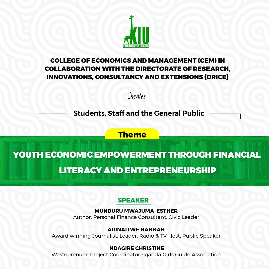 Youth Economic Empowerment Through Financial Literacy and Entrepreneurship