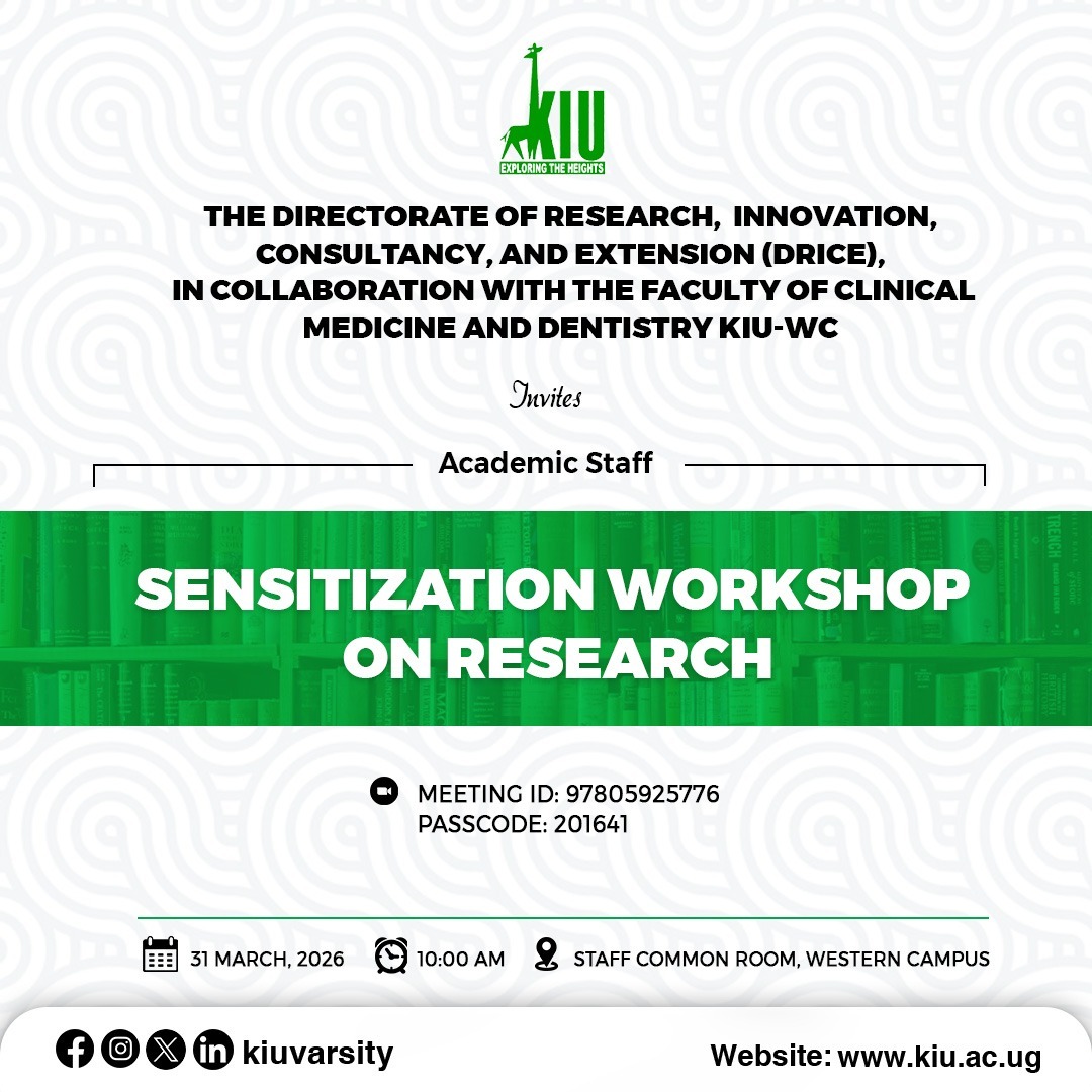Sensitization Workshop on Research for Academic Staff