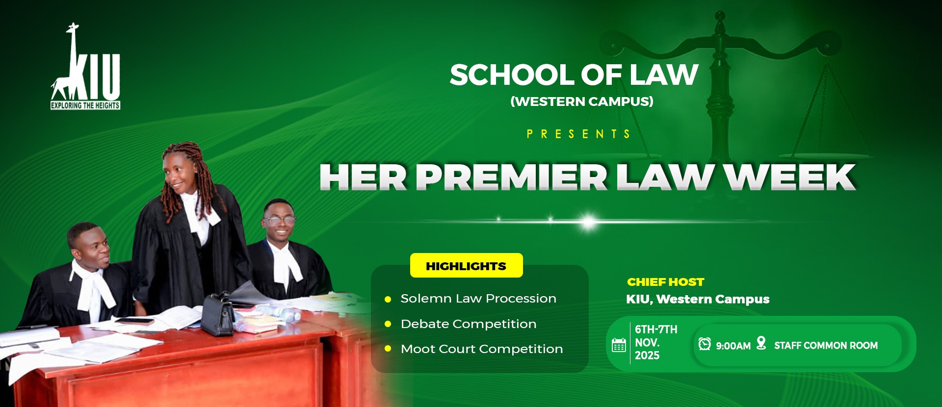 KIU School of Law Western Campus Premier