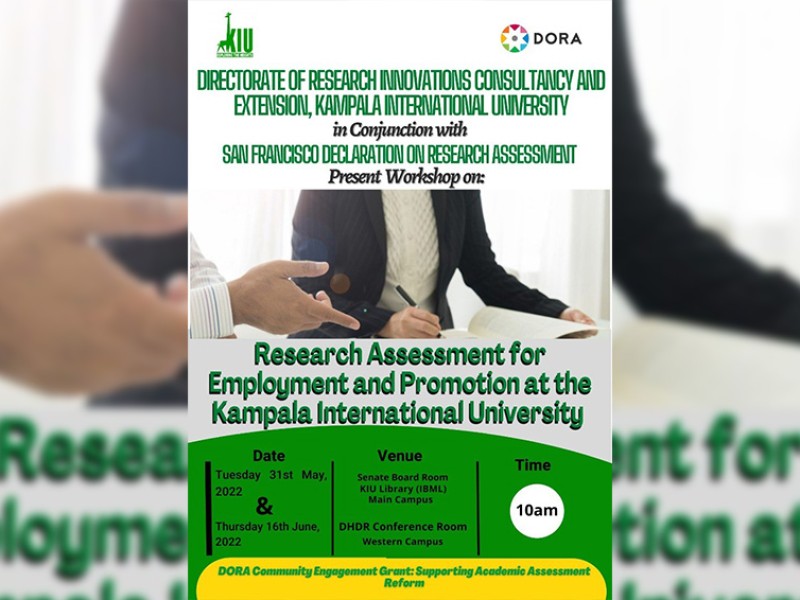 Declaration on Research Assessment (DORA) Community Engagement Grant